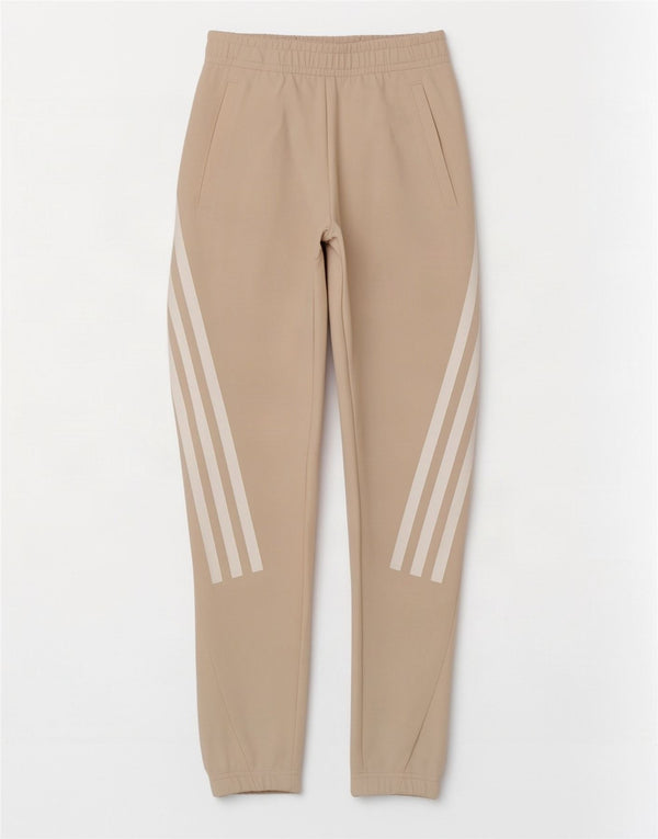 Adidas Womens Tracksuit Trousers Joggers UK 4 XS Beige Cotton
