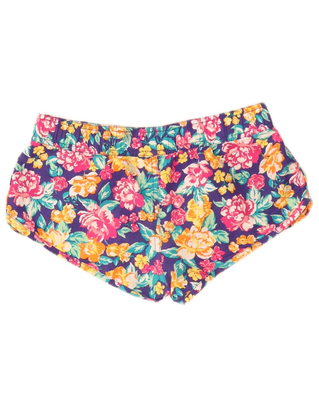 BENETTON Womens Hot Pants W26 Small Multicoloured Floral