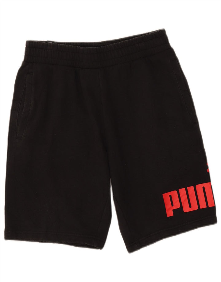 PUMA Mens Graphic Sport Shorts Small  Black