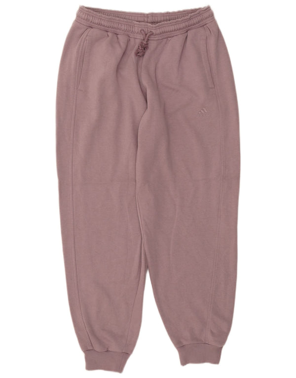 Adidas Womens Tracksuit Trousers Joggers UK 16/18 Large  Purple Cotton