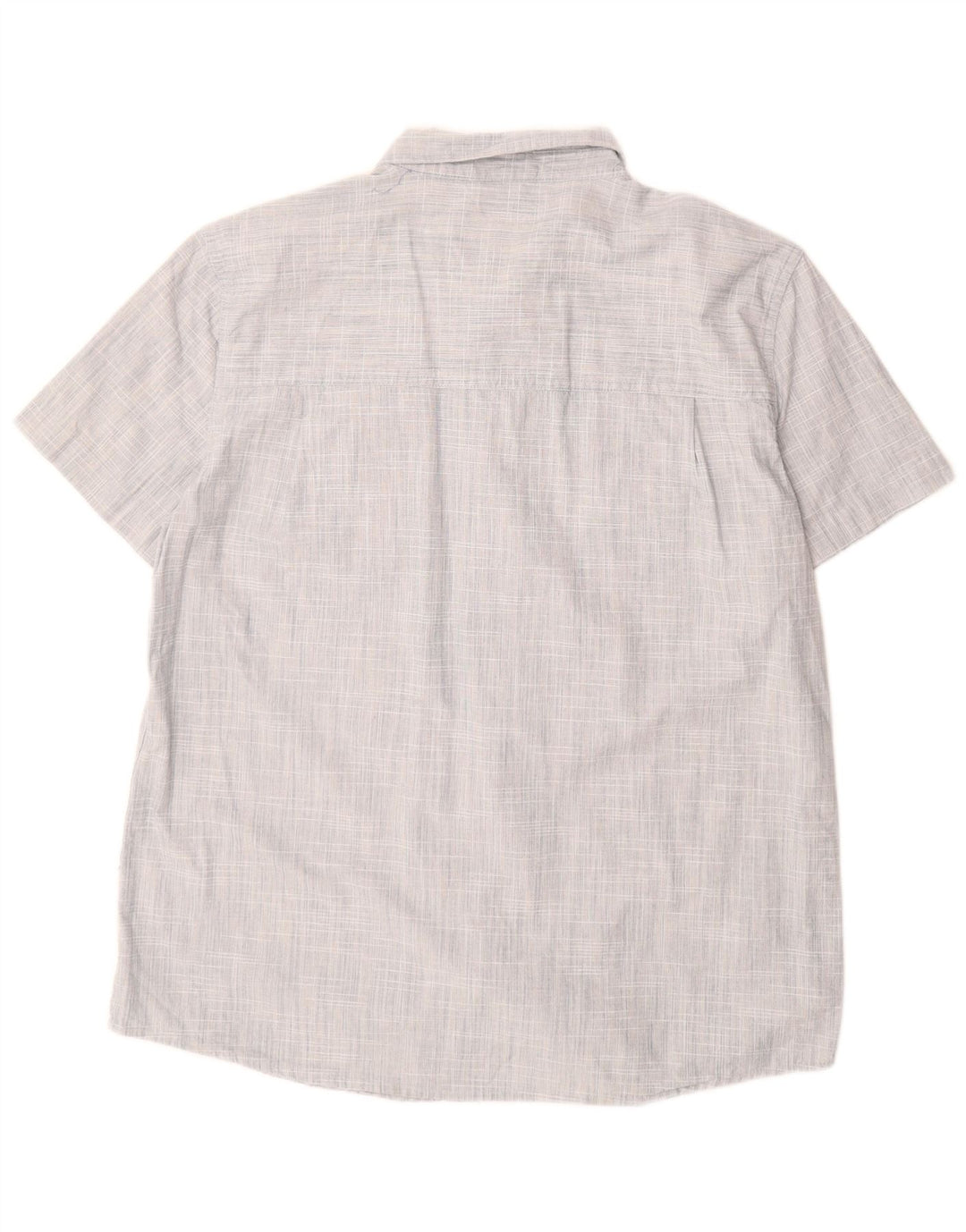 Mountain Warehouse Mens Short Sleeve Shirt XL Blue Cotton