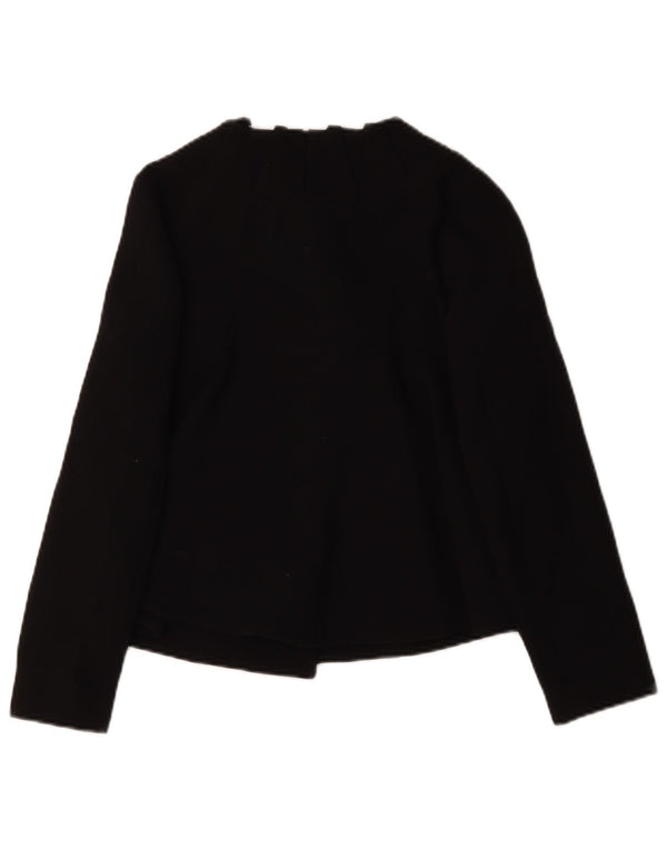 Vintage Womens Blazer Jacket IT 40 Small Black Wool