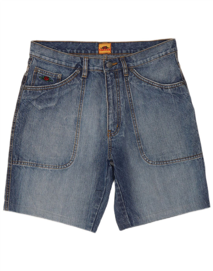 Charro Mens Denim Shorts IT 48 Medium W32 Blue Cotton