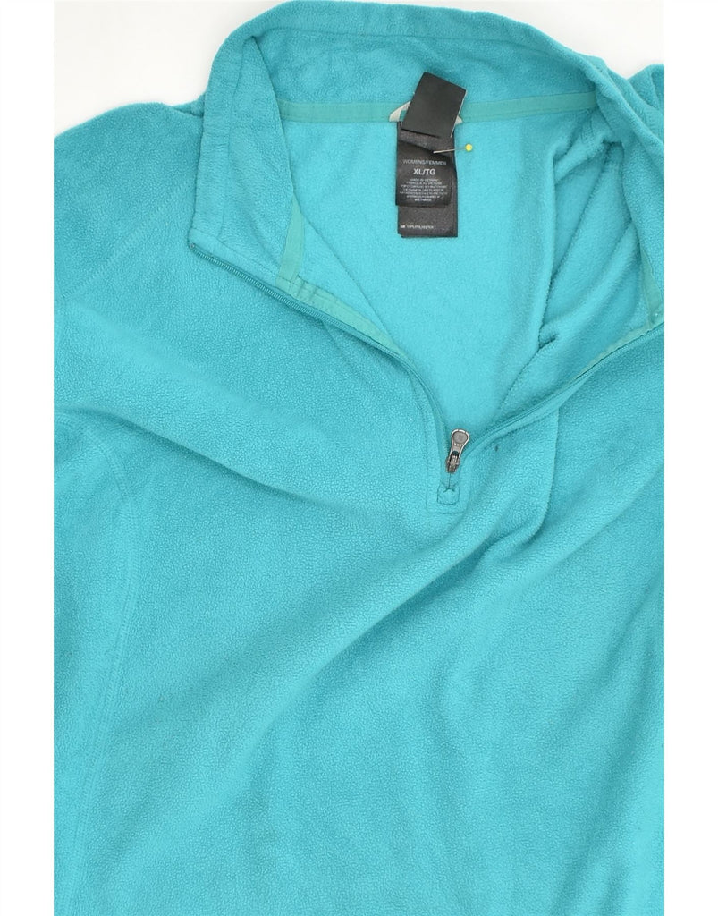 THE NORTH FACE Womens Zip Neck Fleece Jumper UK 18 XL Blue Polyester | Vintage The North Face | Thrift | Second-Hand The North Face | Used Clothing | Messina Hembry 