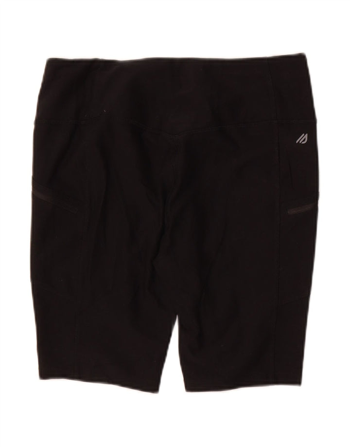 EDDIE BAUER Womens Sport Shorts UK 12 Medium  Black