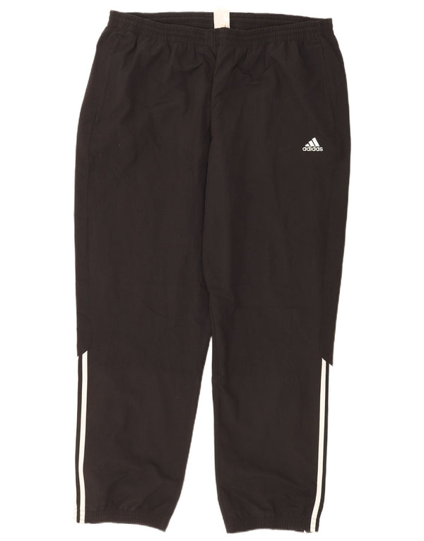 Adidas Mens Tracksuit Trousers Joggers 2XL Black Polyester