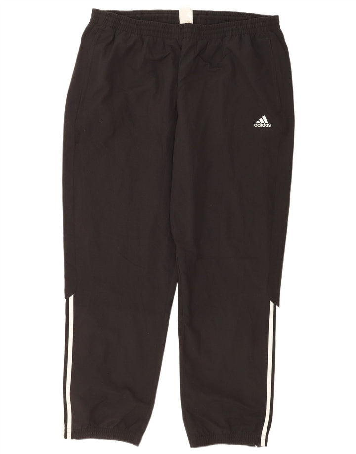 Adidas Mens Tracksuit Trousers Joggers 2XL Black Polyester