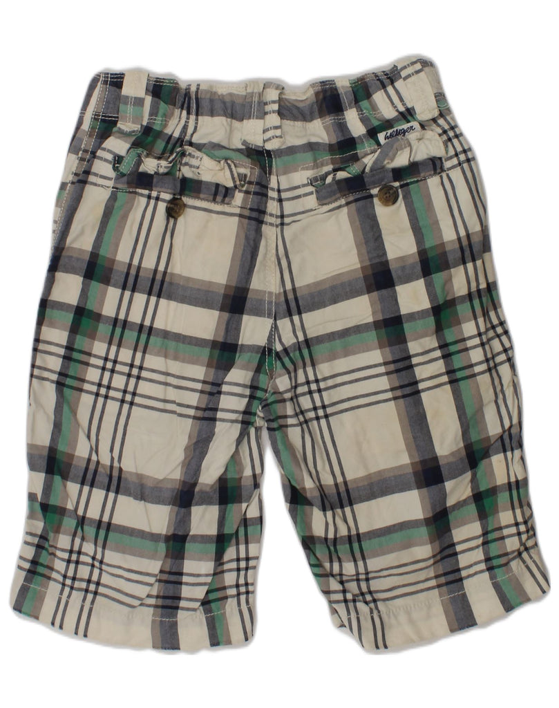 TOMMY HILFIGER Boys Chino Shorts 9-10 Years W26 Multicoloured Check Cotton | Vintage Tommy Hilfiger | Thrift | Second-Hand Tommy Hilfiger | Used Clothing | Messina Hembry 