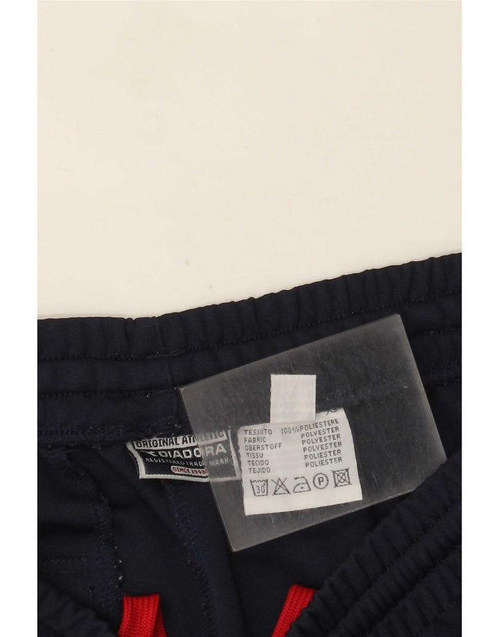 Diadora Womens Tracksuit Trousers UK 16 Large Navy Blue Polyester