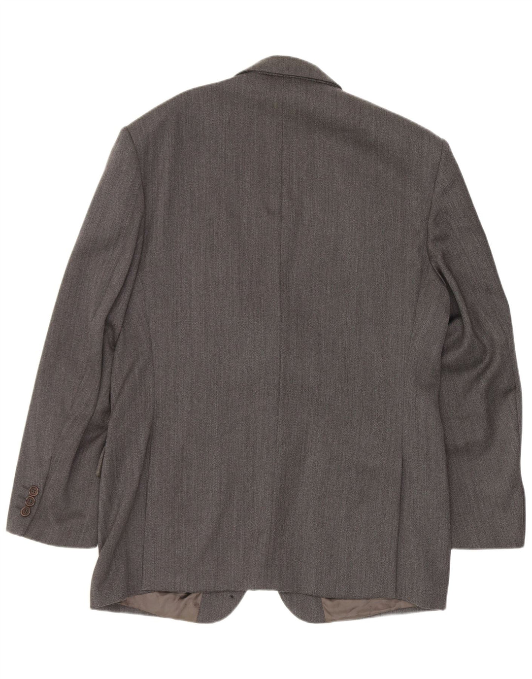 Ferre Mens 3 Button Blazer Jacket IT 50 Large Grey Virgin Wool