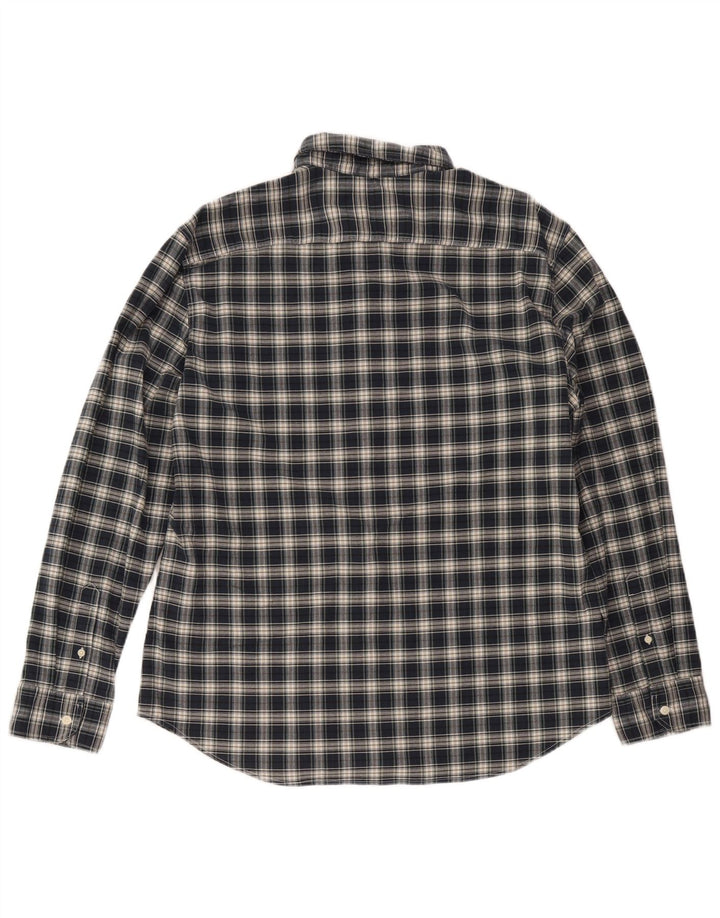 Levi's Mens Slim Shirt 2XL Navy Blue Check Cotton