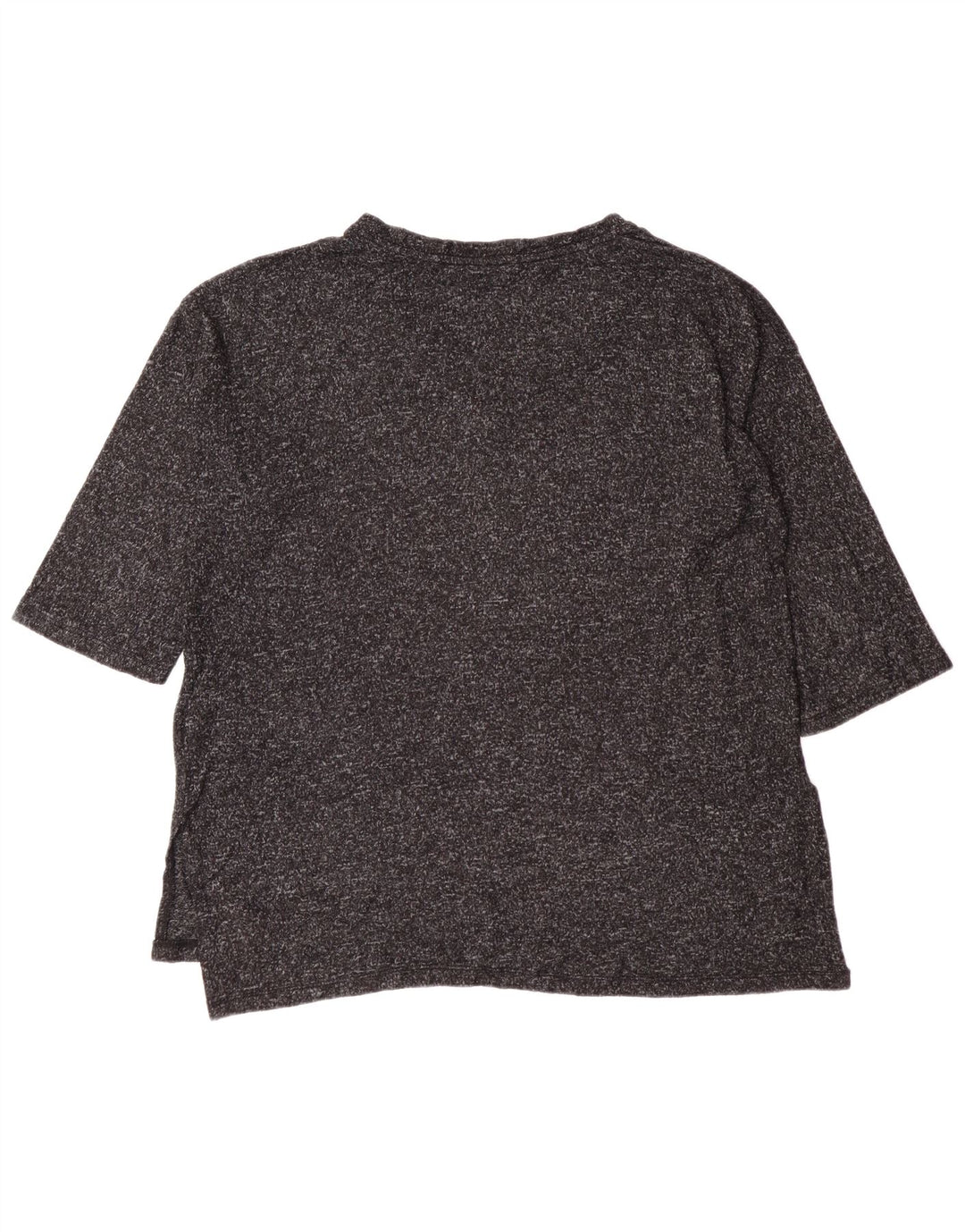 Oasis Womens T-Shirt Top UK 14 Medium Grey Flecked Viscose