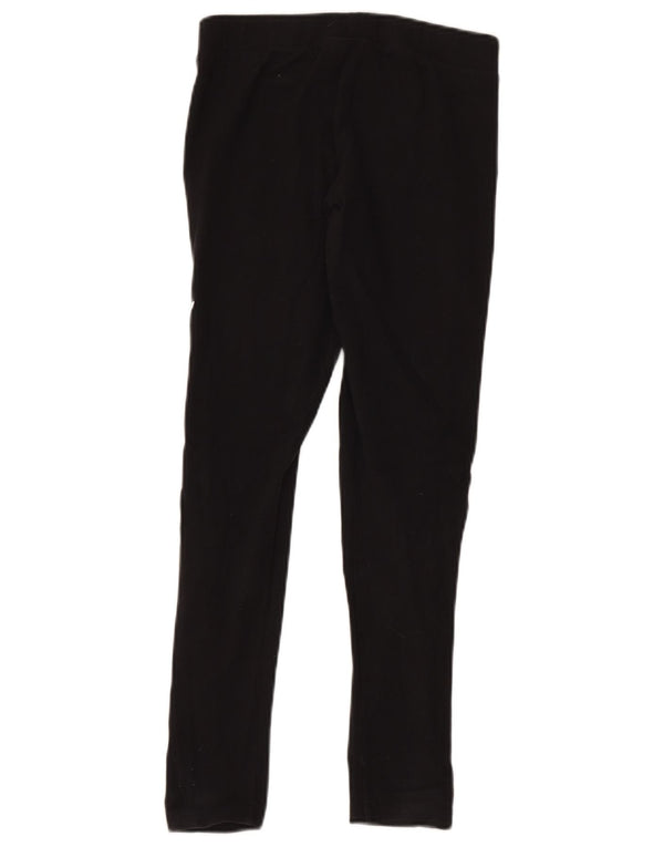 Adidas Womens Graphic Leggings UK 12 Medium Black Cotton