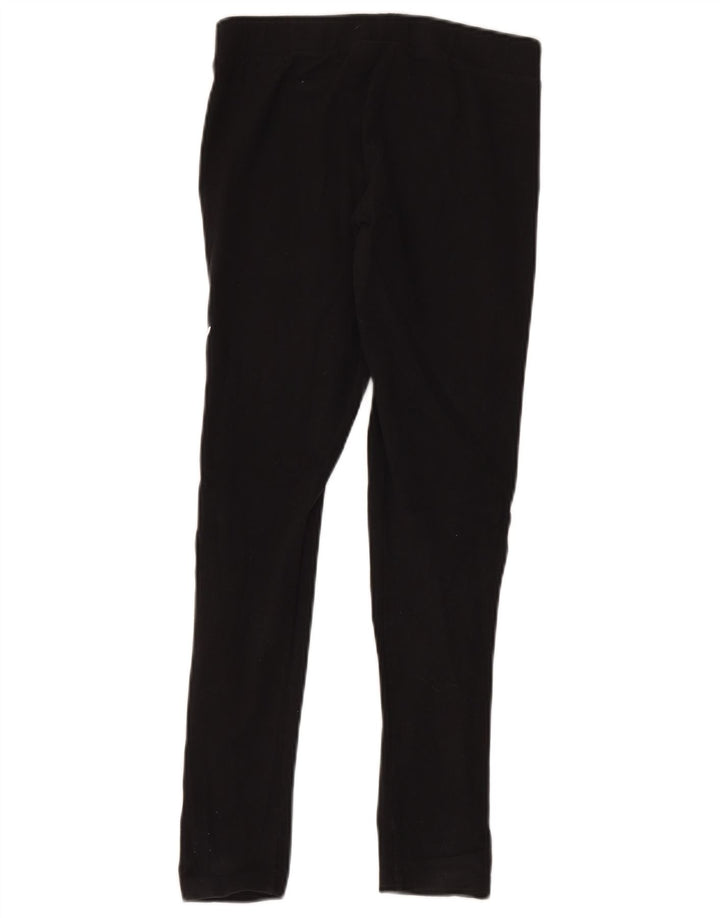 Adidas Womens Graphic Leggings UK 12 Medium Black Cotton