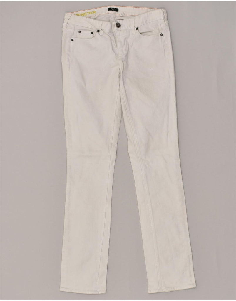 J. CREW Womens Slim Jeans W28 L31 White Cotton | Vintage J. Crew | Thrift | Second-Hand J. Crew | Used Clothing | Messina Hembry 