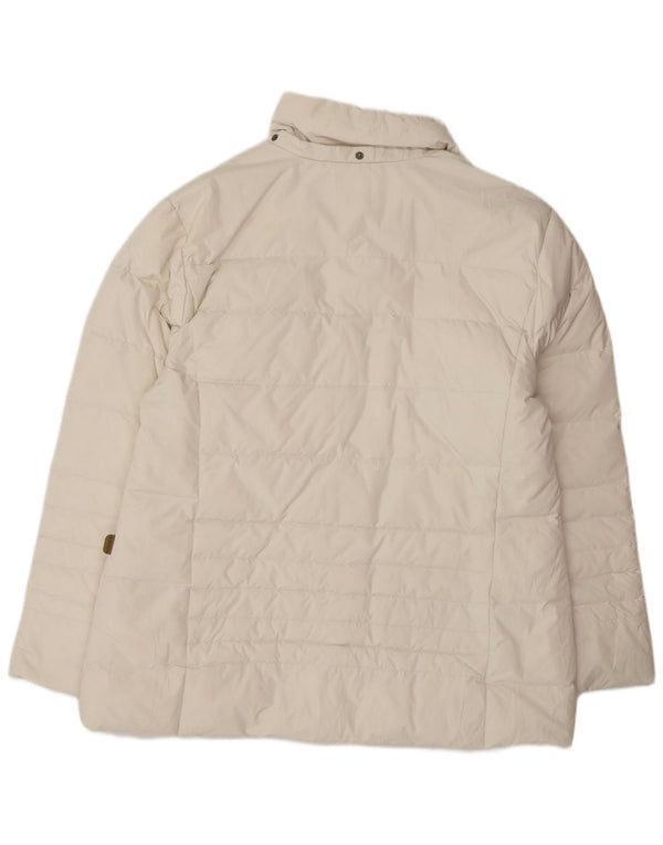 Invicta Womens Padded Jacket UK 18 XL Off White Polyester