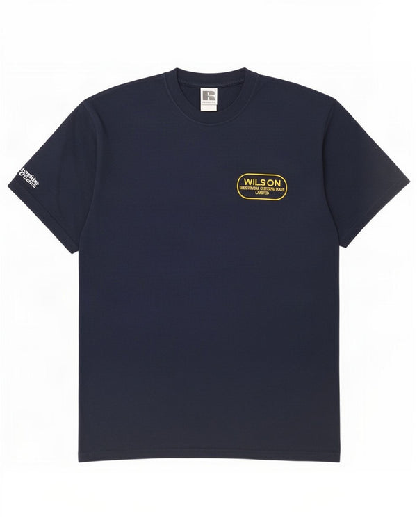 Russell Athletic Mens T-Shirt Top Large Navy Blue Cotton