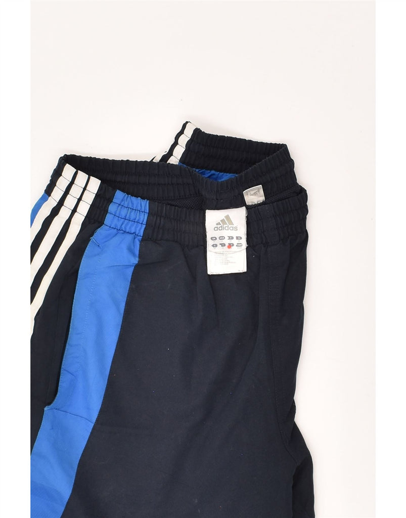 ADIDAS Mens Tracksuit Trousers Medium Navy Blue Colourblock Polyester | Vintage Adidas | Thrift | Second-Hand Adidas | Used Clothing | Messina Hembry 