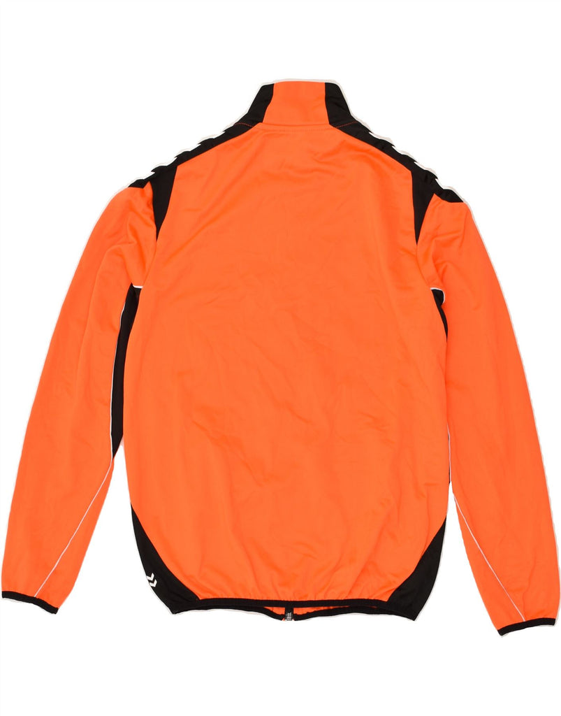 HUMMEL Mens Tracksuit Top Jacket Small Orange Colourblock Polyester | Vintage Hummel | Thrift | Second-Hand Hummel | Used Clothing | Messina Hembry 