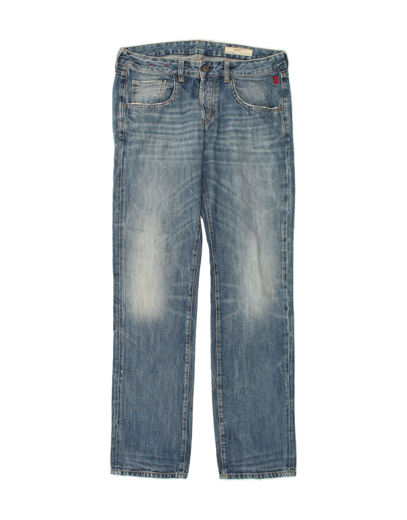 UNIFORM Mens Regular Straight Jeans W33 L33 Blue Cotton | Vintage Uniform | Thrift | Second-Hand Uniform | Used Clothing | Messina Hembry 