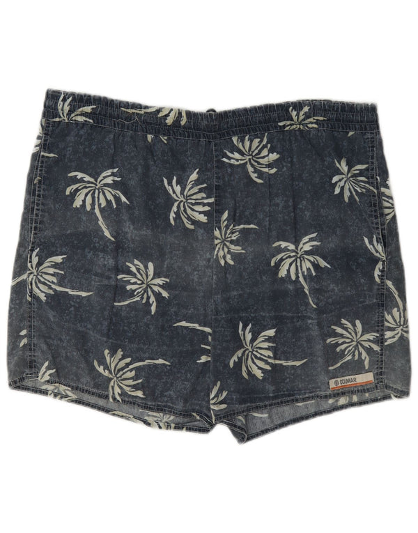 Colmar Mens Graphic Swimming Shorts EU 50 Medium Navy Blue Floral Cotton