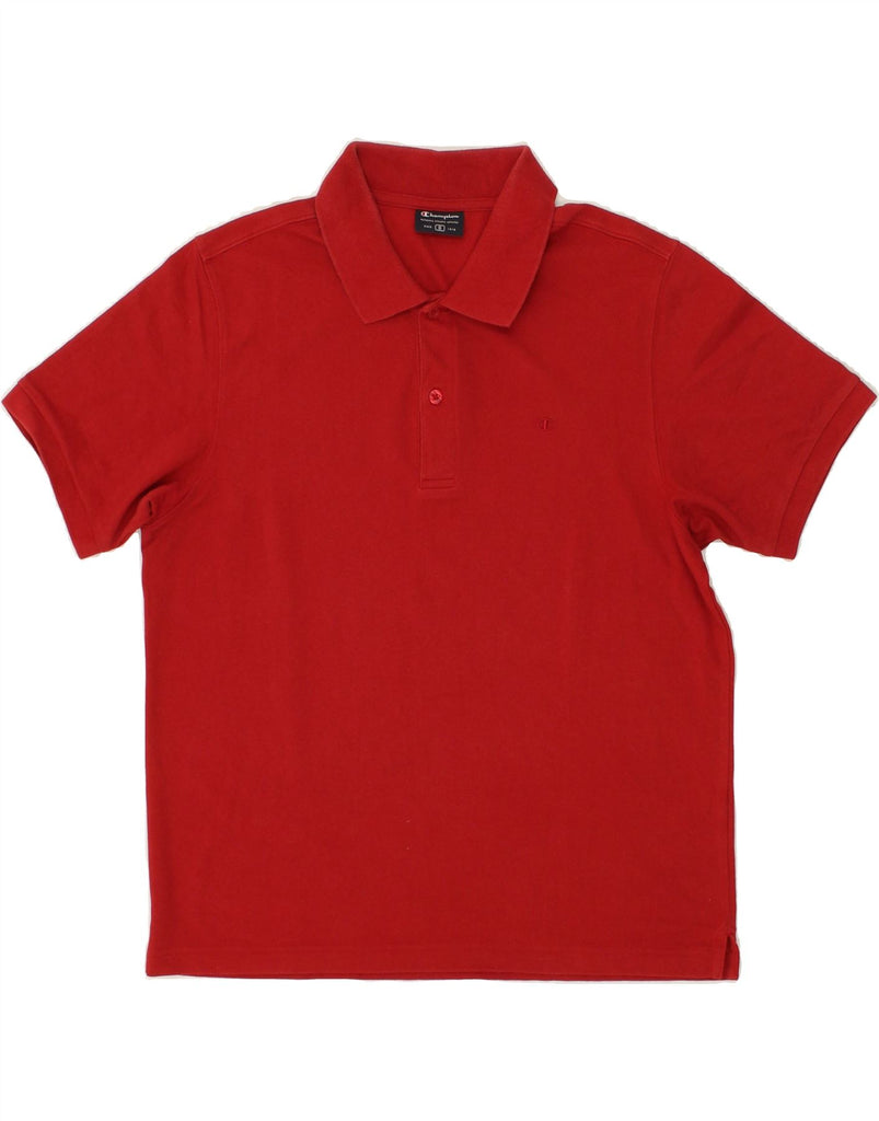 CHAMPION Mens Polo Shirt Small Red | Vintage Champion | Thrift | Second-Hand Champion | Used Clothing | Messina Hembry 