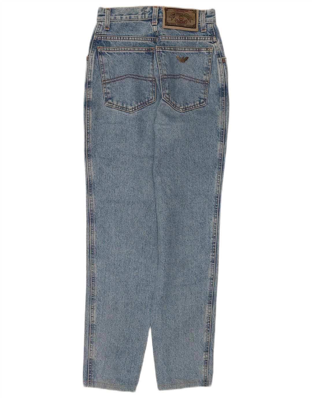 Armani Womens Tapered Jeans W26 L27 Blue Cotton