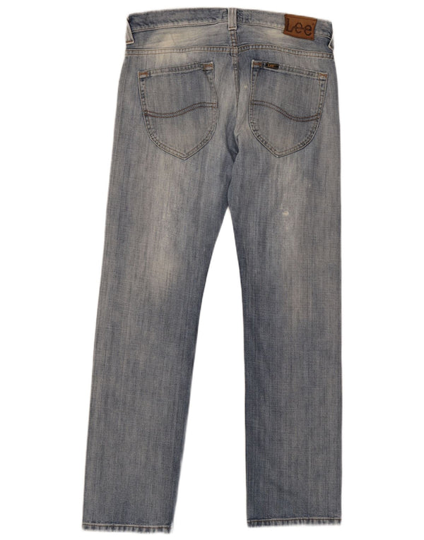Lee Mens Straight Jeans W34 L33 Blue