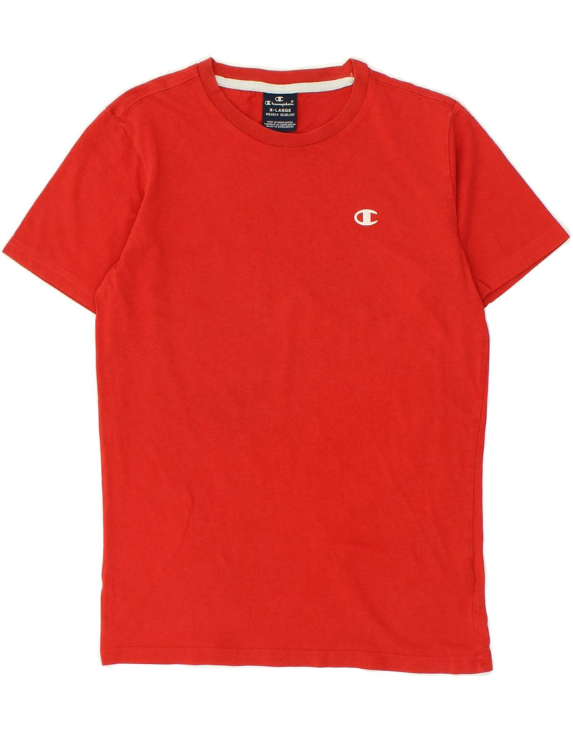 CHAMPION Boys T-Shirt Top 13-14 Years XL Red | Vintage Champion | Thrift | Second-Hand Champion | Used Clothing | Messina Hembry 