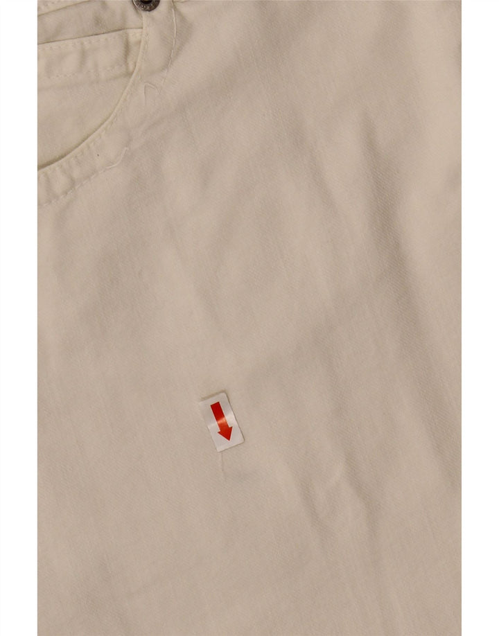 Guess Womens Denim Mini Skirt Medium W32  White