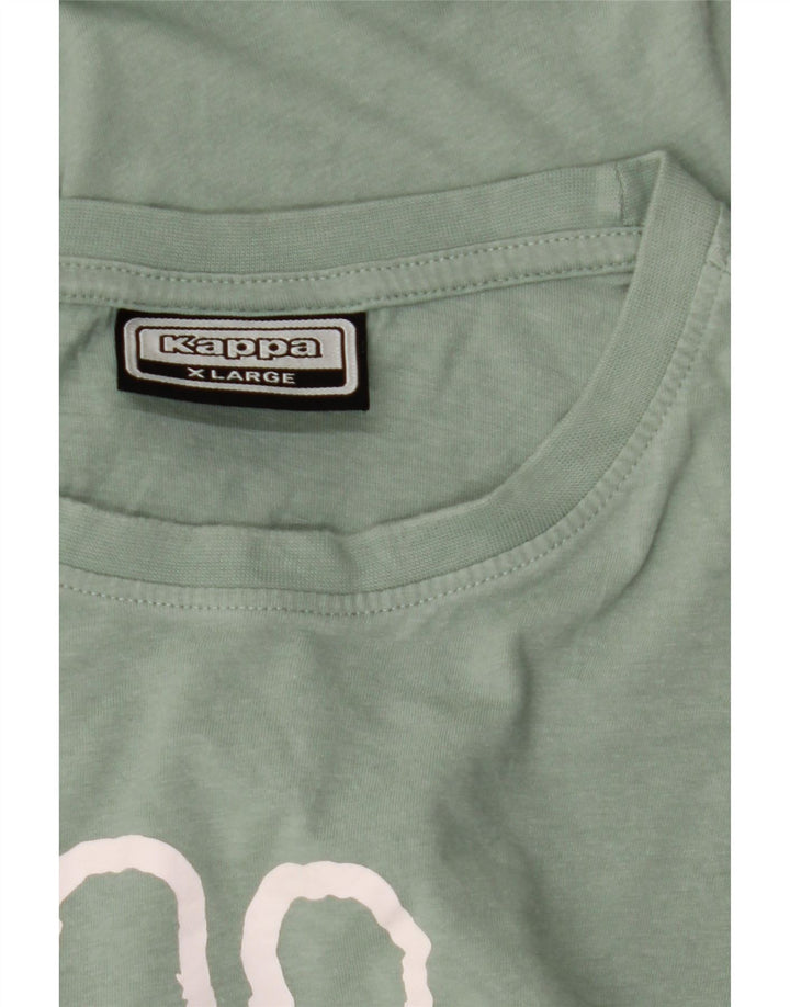 Kappa Mens Graphic T-Shirt Top XL Green