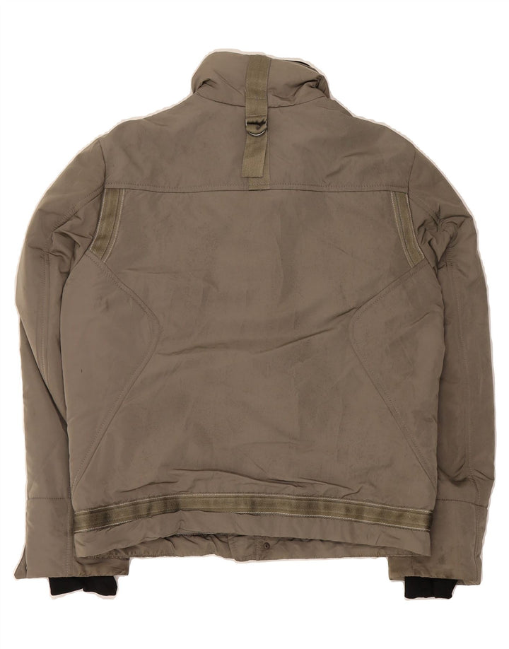 TRUSSARDI Mens Padded Jacket IT 48 Medium Grey Polyester Vintage Trussardi and Second-Hand Trussardi from Messina Hembry 