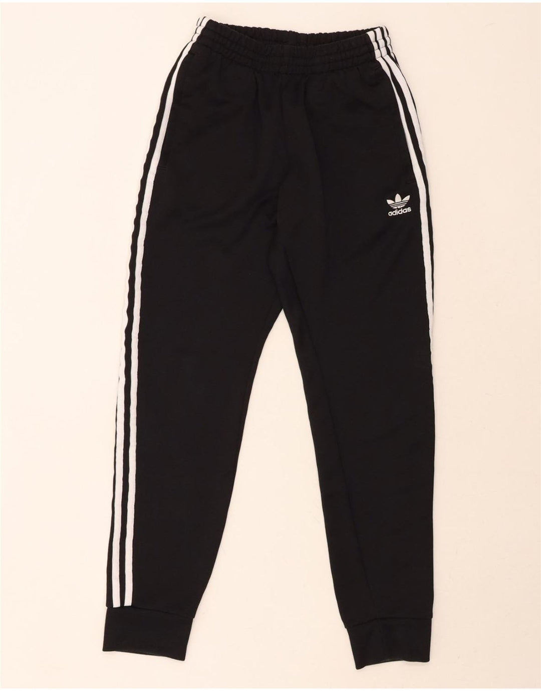 ADIDAS Mens Tracksuit Trousers Joggers Small  Black Polyester Vintage Adidas and Second-Hand Adidas from Messina Hembry 