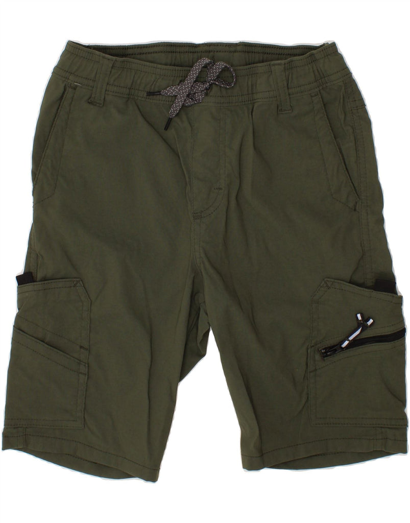 WRANGLER Boys Cargo Shorts 8-9 Years Medium W24  Green Nylon Vintage Wrangler and Second-Hand Wrangler from Messina Hembry 
