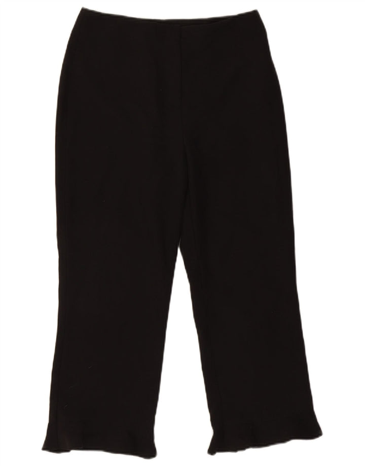 Topshop Womens Capri Trousers UK 8 Small W27 L22 Black Polyester