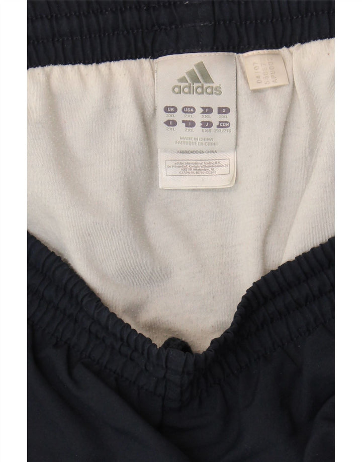 ADIDAS Mens Sport Shorts 2XL  Navy Blue Polyester Vintage Adidas and Second-Hand Adidas from Messina Hembry 