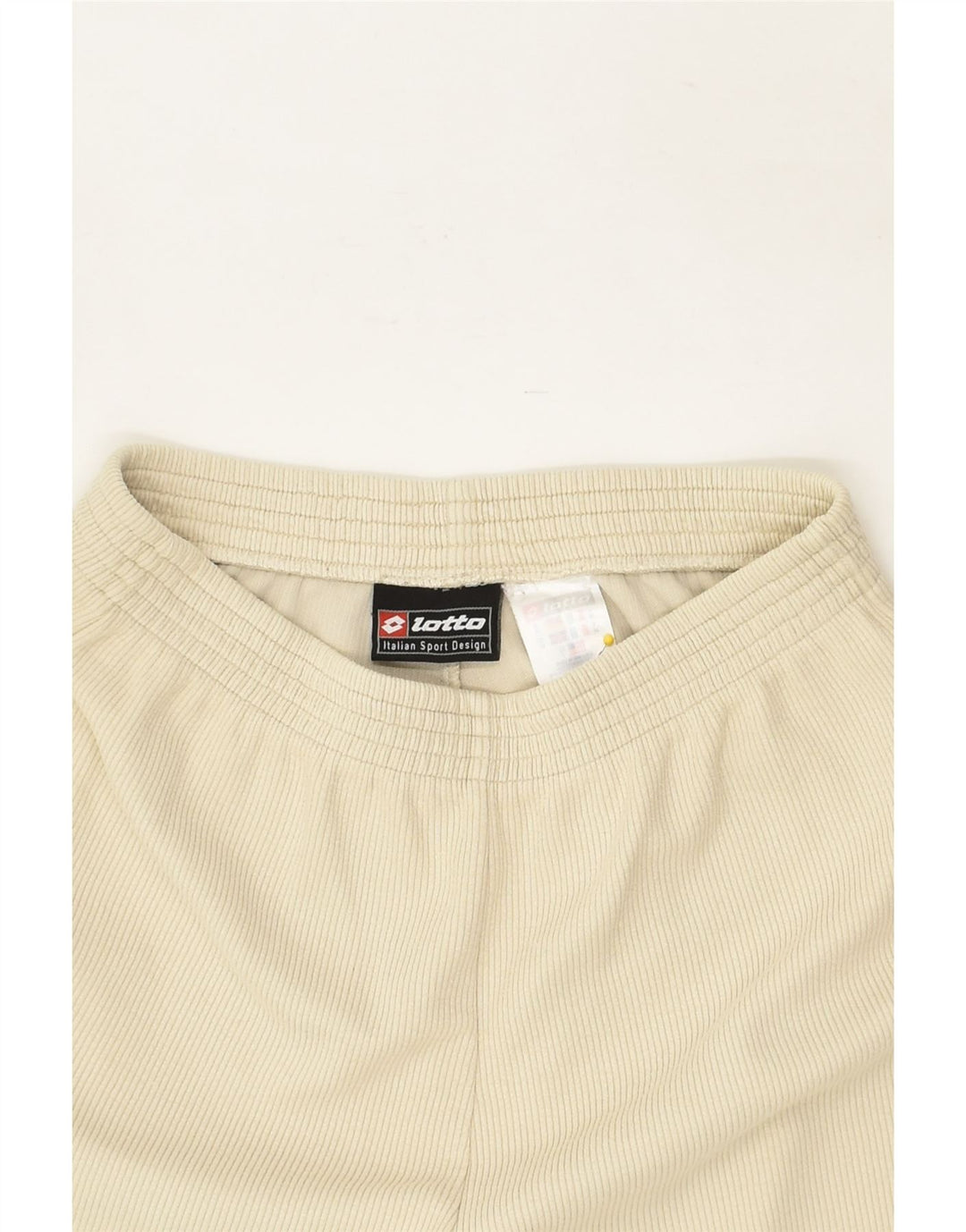 LOTTO Womens Tracksuit Trousers UK 14 Medium Beige | Vintage Lotto | Thrift | Second-Hand Lotto | Used Clothing | Messina Hembry 