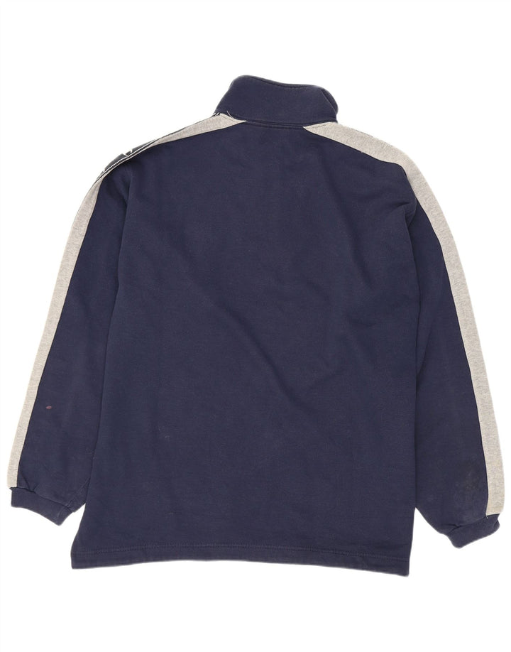 Champion Mens Graphic Sweatshirt Jumper Medium Navy Blue Colourblock