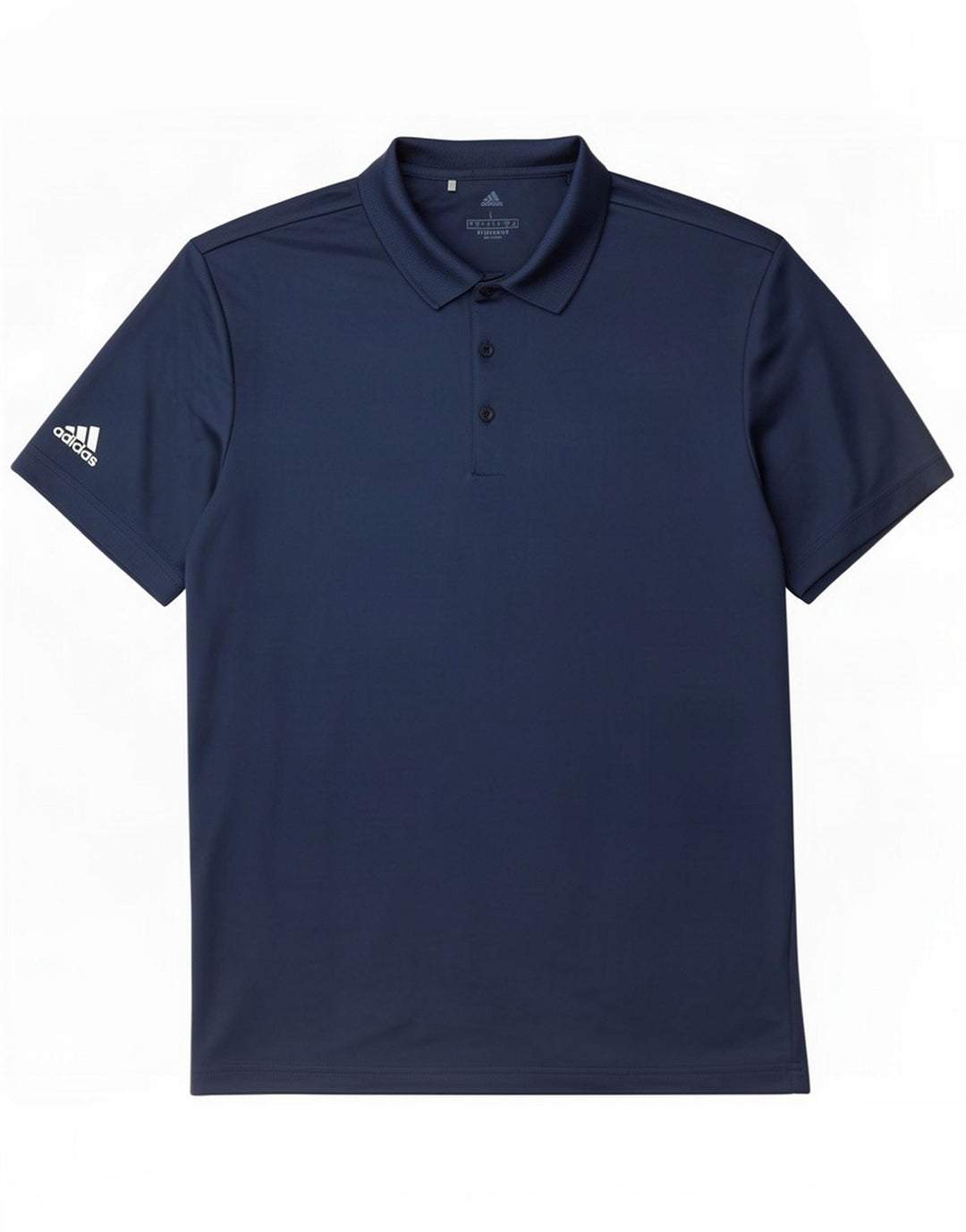 Adidas Mens Polo Shirt Large Navy Blue Polyester