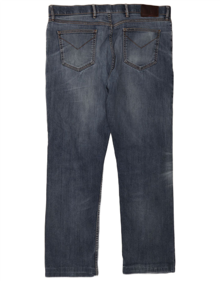 Marks & Spencer Mens Regular Fit Straight Jeans W40 L33 Blue Cotton