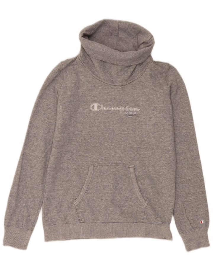 Champion Womens Heritage Classics Sweatshirt Jumper UK 14 Medium Grey
