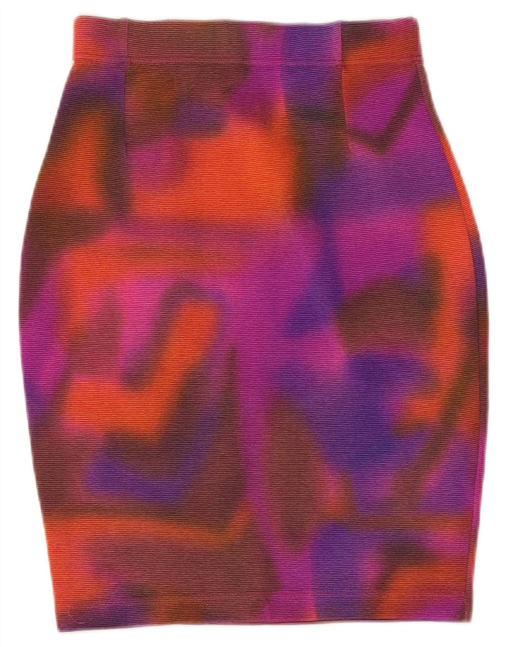 Atos Lombardini Womens Pencil Skirt Small W26 Multicoloured Tie Dye