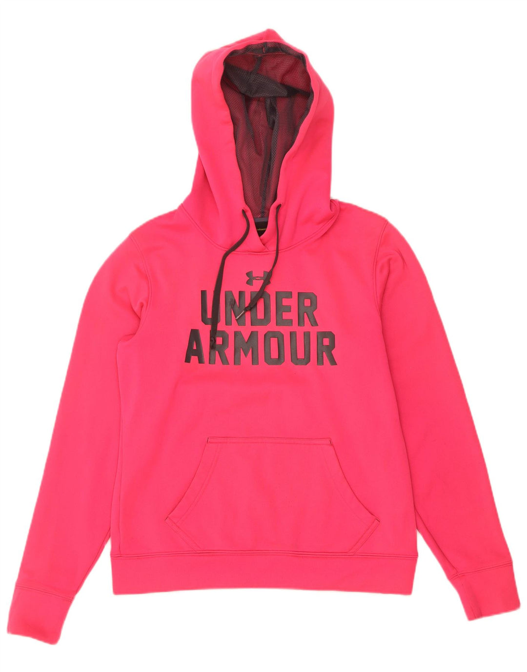 Under Armour Womens Graphic Hoodie Jumper UK 10 Small Pink Polyester