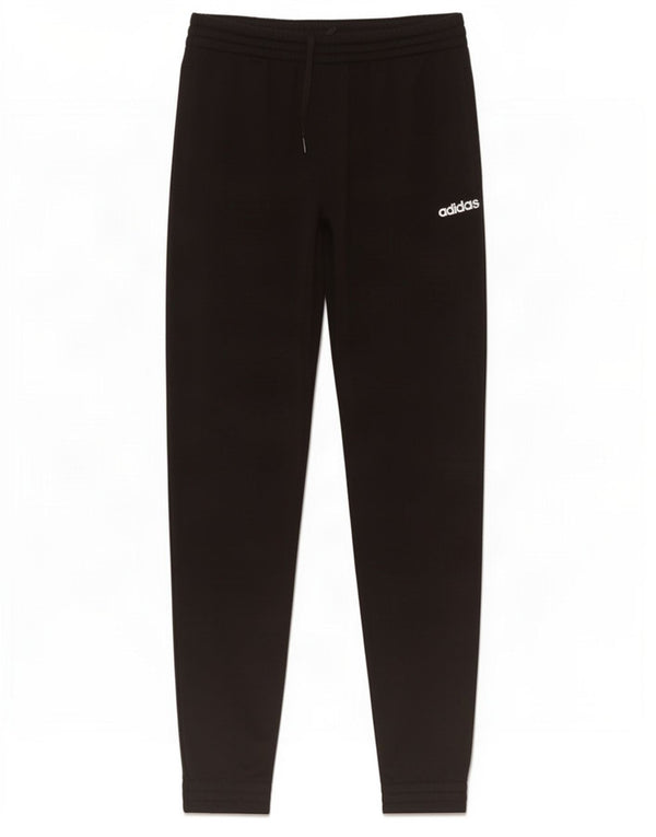 Adidas Boys Tracksuit Trousers Joggers 14-15 Years Black Polyester
