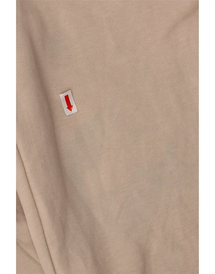 Nike Womens Tracksuit Trousers UK 14 Medium  Beige Cotton