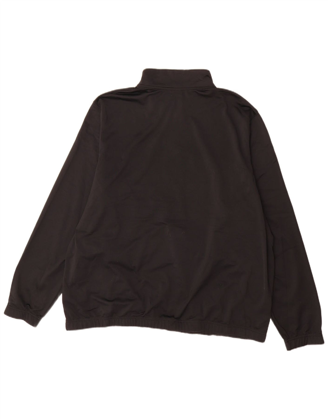 Nike Mens Zip Neck Sweatshirt Jumper 3XL Black Polyester