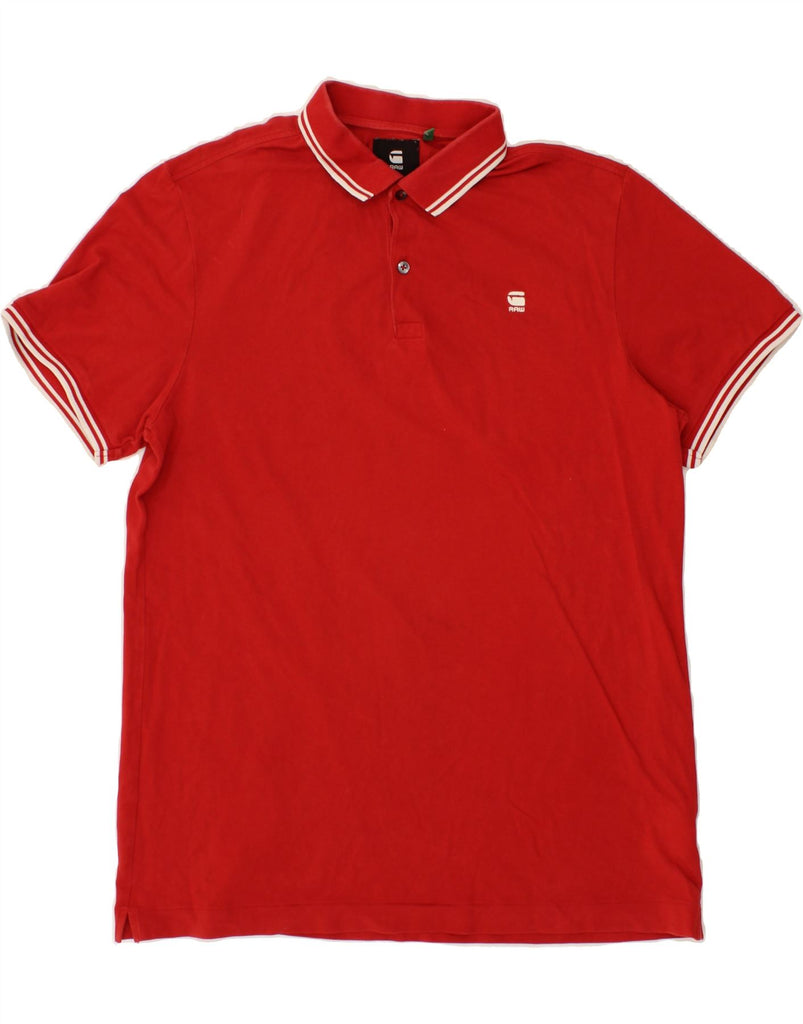 G-STAR Mens Slim Polo Shirt XL Red Cotton Vintage G-Star and Second-Hand G-Star from Messina Hembry 