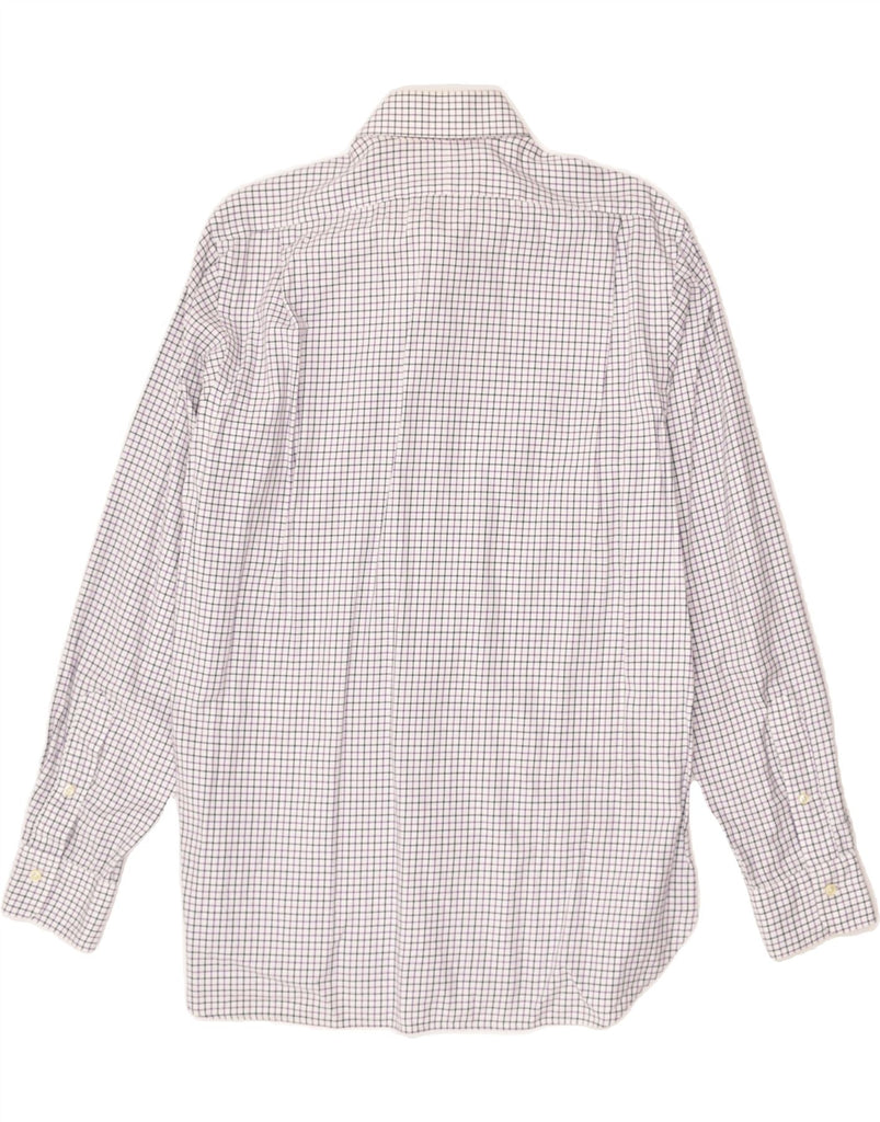 POLO RALPH LAUREN Mens Regent Custom Fit Shirt Size 16 Large White Check | Vintage Polo Ralph Lauren | Thrift | Second-Hand Polo Ralph Lauren | Used Clothing | Messina Hembry 