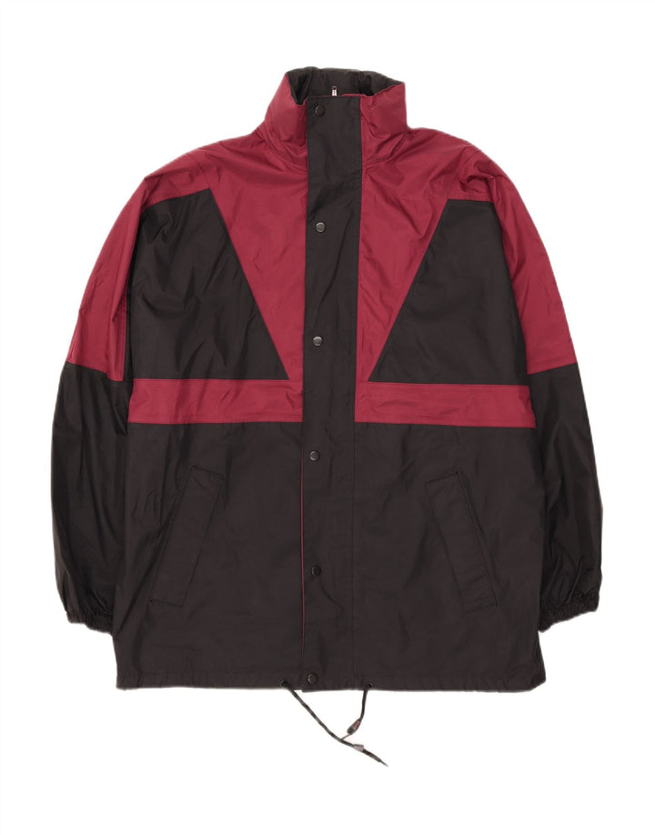 ST. BERNARD Mens Loose Fit Rain Jacket UK 38 Medium Black Colourblock