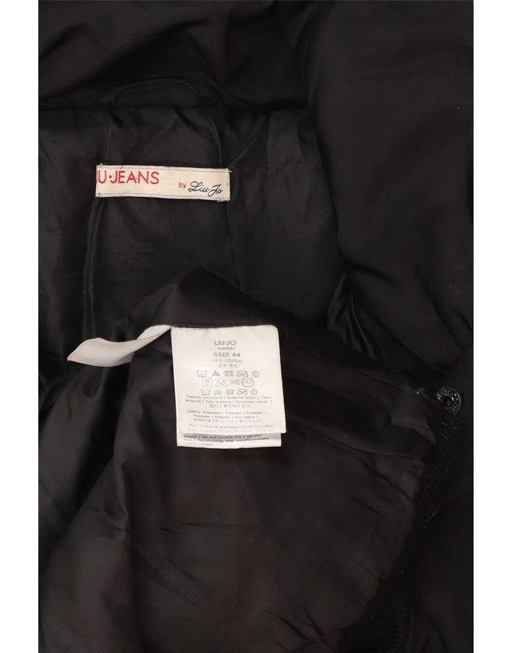 Liu Jo Womens Padded Coat IT 44 Medium Black Polyester